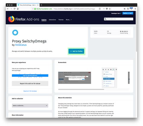 switchyomega for firefox proxy.